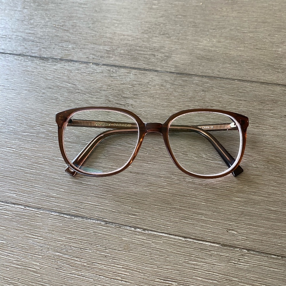 Warby Parker Eugene Rose Gold Glasses